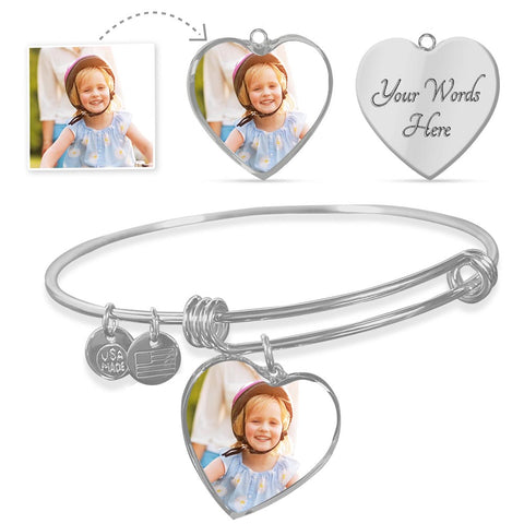 Customizable Luxury Heart Bracelet