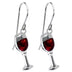 Red Wine Goblets Stud Earrings